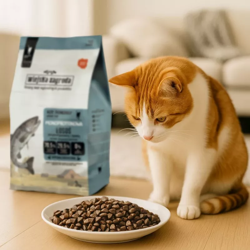 Wiejska Zagroda Monoprotein sausas ėdalas katėms su lašiša, 3 kg