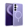 Dėklas Crong Hybrid Matte Magnetic, skirtas Samsung Galaxy S26 — TPU+PC, levandų spalvos