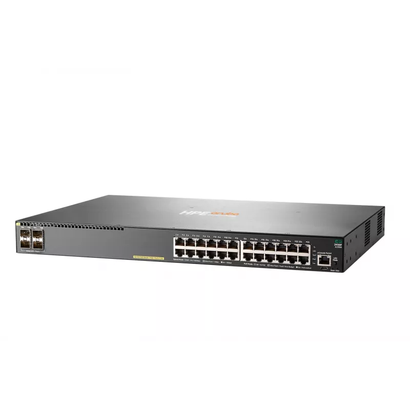 HPE Aruba Networking 2930F 24G PoE+ 4SFP+ valdomas jungiklis
