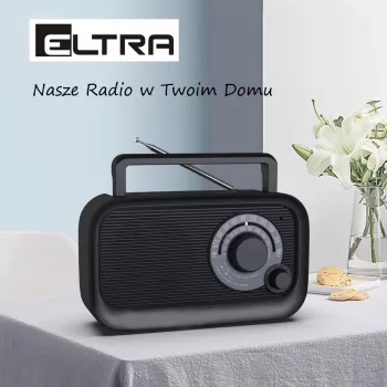 Eltra HANIA juodas nešiojamas radijo imtuvas