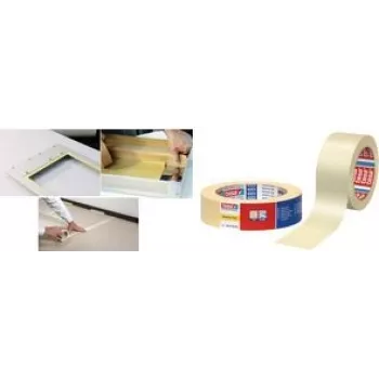 Maskavimo juosta Tesa Kreppband 50 mm x 50 m, ruda – tapytojo krepo juosta