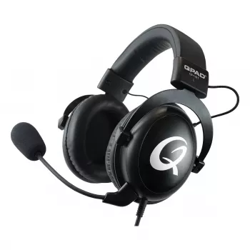 Ausinės QPAD QH-91 laidinės, galvos lankas, uždengiančios ausis, 15–25000 Hz, 2 m kabelis, juodos