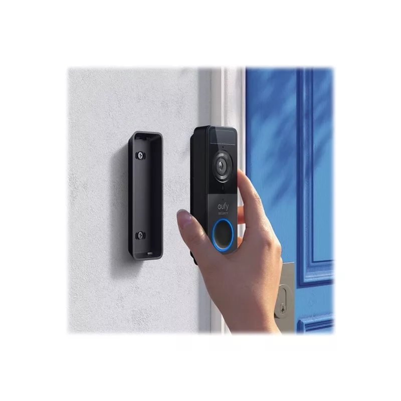 Eufy Security vaizdo durų skambutis E8220311, juodas