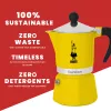 Moka puodas Bialetti Rainbow Black Yellow, 1 puodeliui