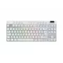 Logitech G Pro X TKL Lightspeed belaidė žaidimų klaviatūra, 2.4GHz/BT, taktiliniai jungikliai, balta