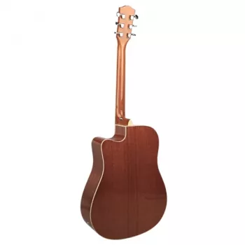 Elektroakustinė gitara V-tone VEAG1 CE 4/4 Wood – pilno dydžio dreadnought su išpjova, eglės viršumi, mahagony šonais ir nugarėle, įmontuotu preampu