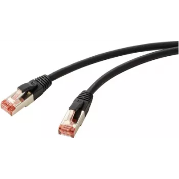Renkforce RF-5771886 tinklo kabelis juodas 1,5 m Cat6 S/FTP (S-STP) (RF-5771886)