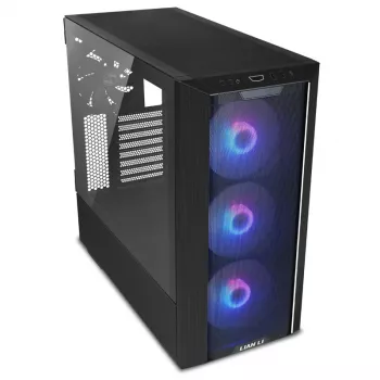 Lian Li LANCOOL III Midi bokštas Juodas, Perforuotas stiklas