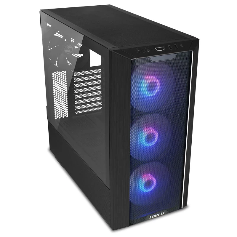 Lian Li LANCOOL III Midi bokštas Juodas, Perforuotas stiklas