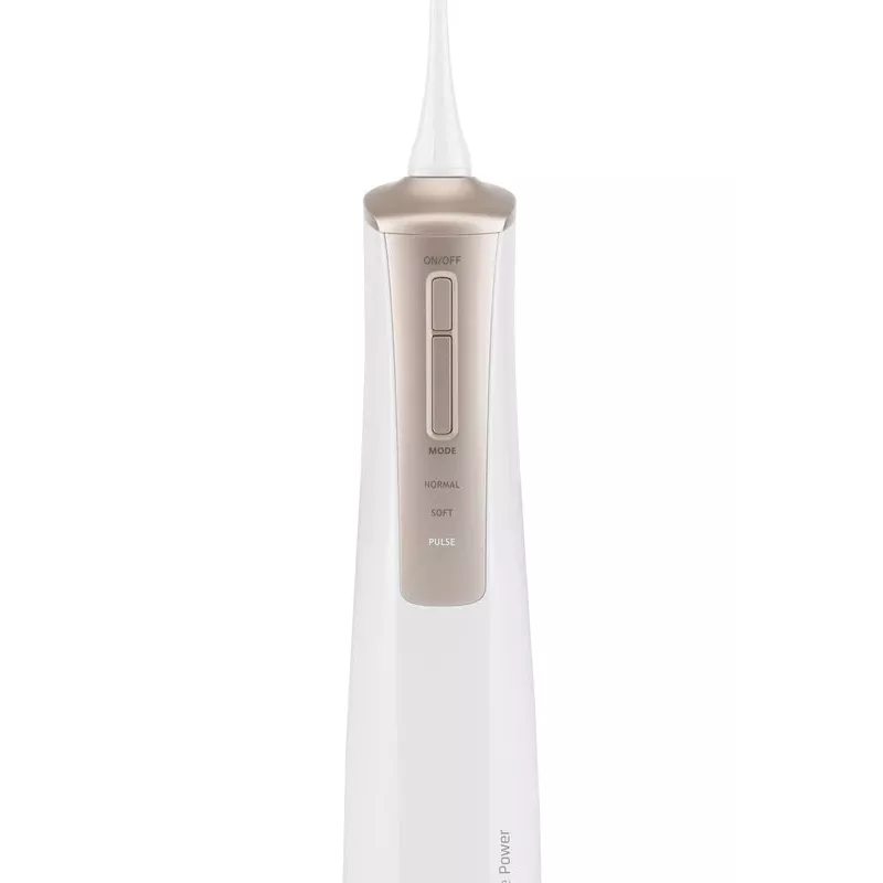 ETA Sonetic ETA270890000 belaidis oralinis irigatorius, 200 ml, 2 antgaliai, balta/auksinė