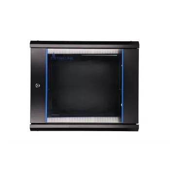 Sieninis tinklo spintos korpusas Extralink 9U 600x450 Juodas