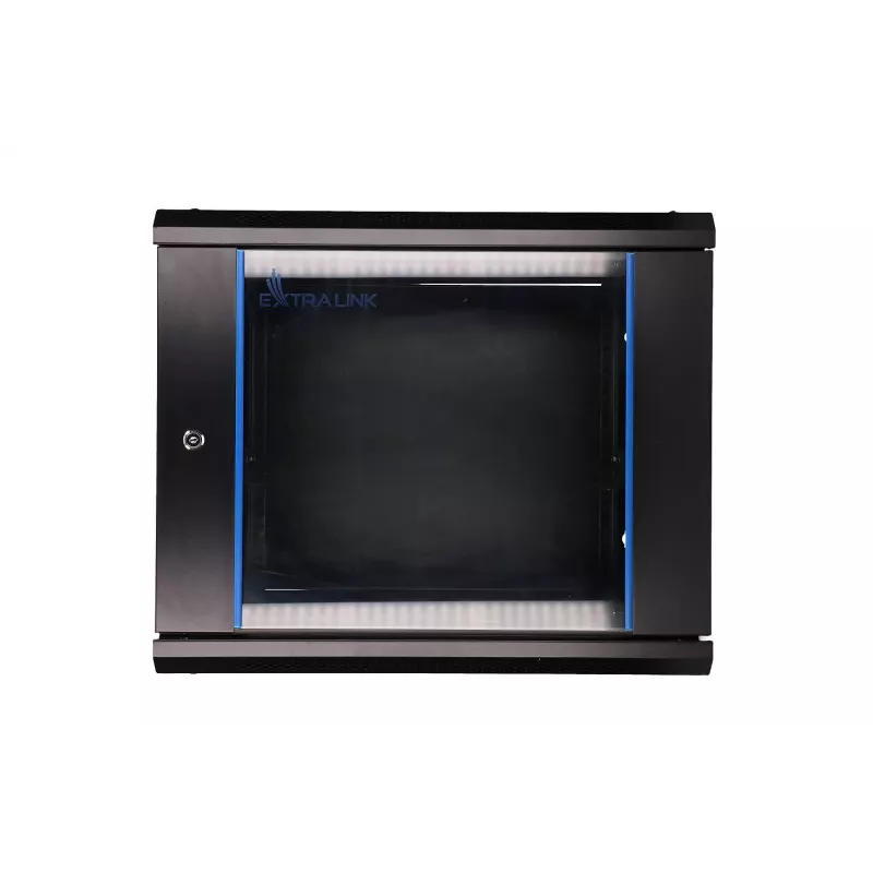 Sieninis tinklo spintos korpusas Extralink 9U 600x450 Juodas