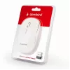 Belaidė pelė GEMBIRD MUSW-4B-01-W, ambidekstrinė, optinė 1600 DPI, 4 mygtukai, RF belaidė, balta