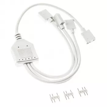 Skirstytuvas ARGB Kolink 1 į 3 PGW-AC-KOL-156 30cm Baltas