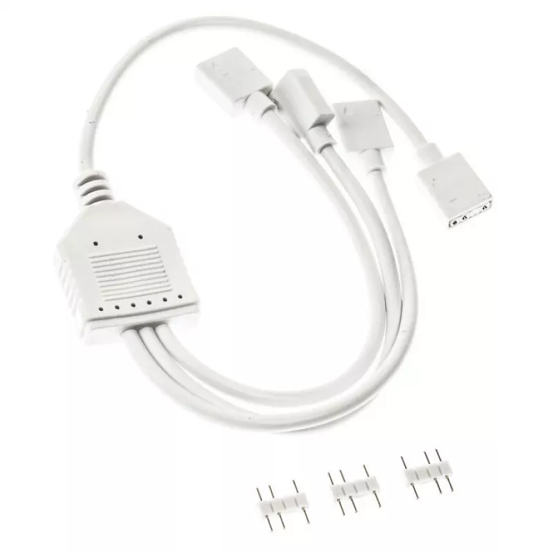 Skirstytuvas ARGB Kolink 1 į 3 PGW-AC-KOL-156 30cm Baltas