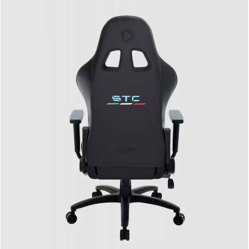 Žaidimų kėdė Onex STC Tribute Hardcore Black – ergonomiška PC/konsolės sėdynė su reguliuojamu aukščiu ir atlošimu