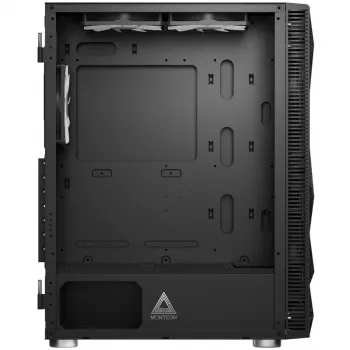MONTECH X3 X3MESH-BK juodas MIDI Tower kompiuterio korpusas su tinkliniu priekiniu skydeliu