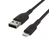 Pintas USB-A į Lightning laidas, 1 m, juodas