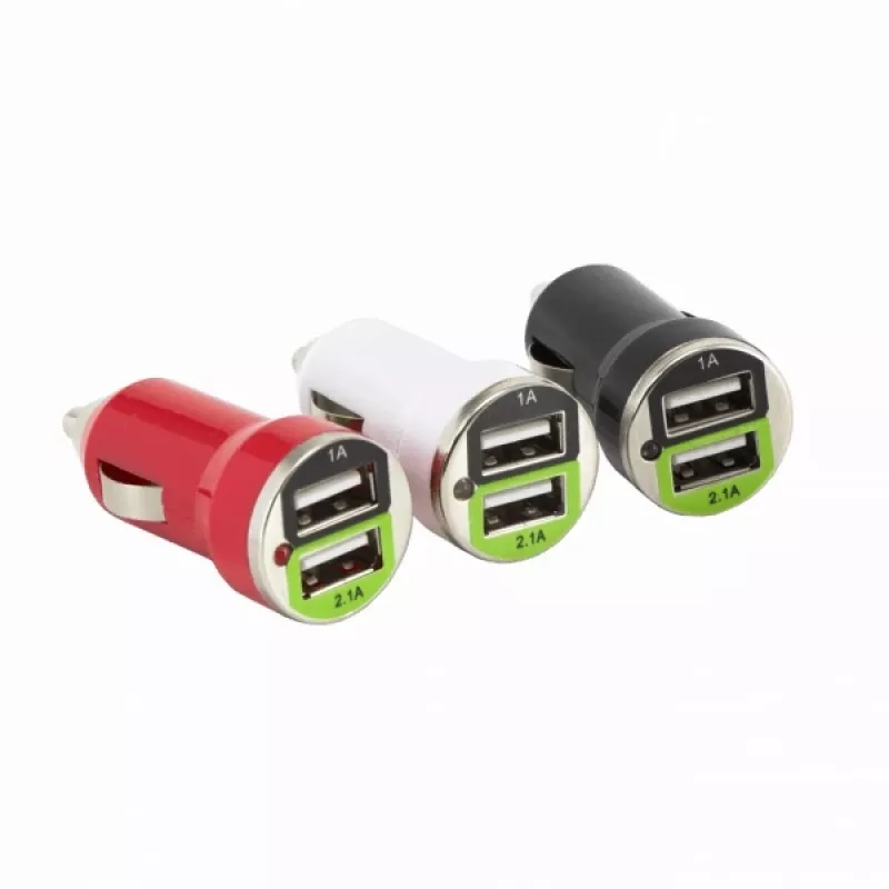 Sbox CC-221B Dvigubas USB automobilinis kroviklis CC-221B gervuogių juodos spalvos