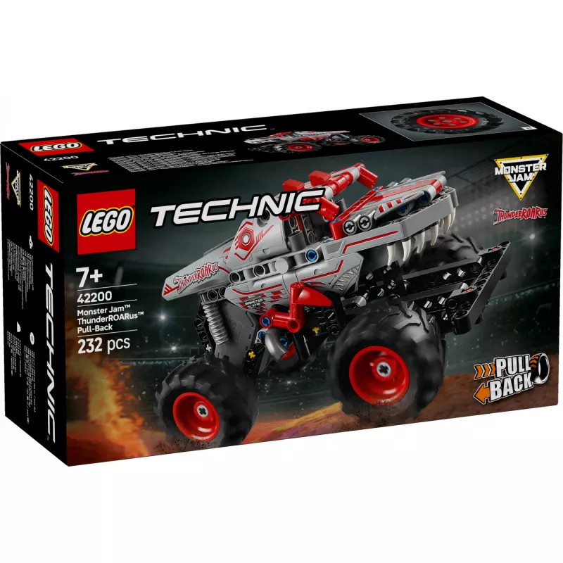 LEGO TECHNIC 42200 Monster Jam™ ThunderROARus™ su užtraukiamąja pavara