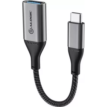 Alogic Super Ultra USB-C (M) į USB-A (M) adapteris, 15 cm, USB 3.1 Gen 1, Space-Grey (ULCAA-SGR)