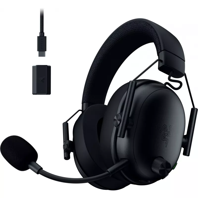 Razer BlackShark V3 Black (RZ04-05410100-R3M1) (RZ0405410100R3M1) – belaidės ausinės žaidėjams
