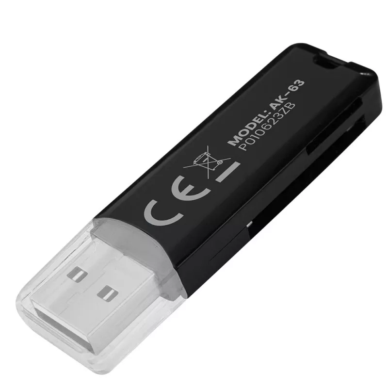 SD kortelių skaitytuvas USB 2.0, 480 Mbps, AK-63 Savio SAVAK-63