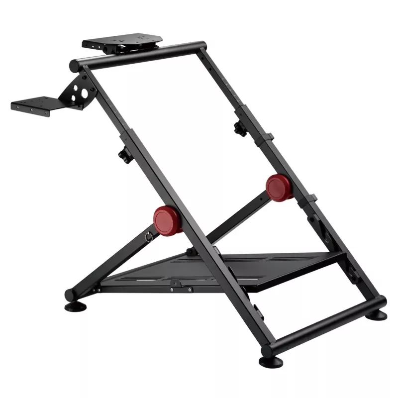 NanoRS RS155 Sulankstomas plieninis vairo ir pedalų stovas žaidimams