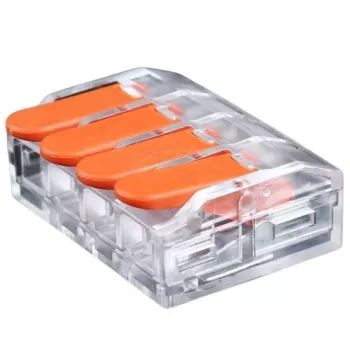Hismart EL240463 universalus jungiamasis spaustukas 4×0,5–6,0 mm², 41 A, 450 V, 20 vnt.