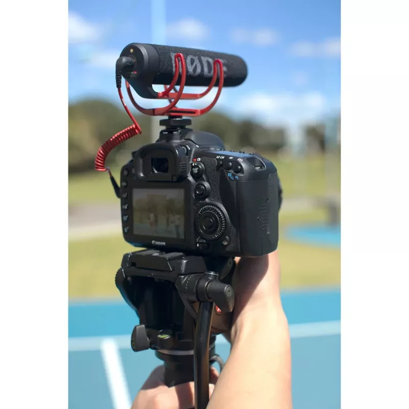 Rode VideoMic GO mikrofonas juodas/raudonas