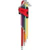 KS TOOLS Tools-Machines GmbH rutulinių Torx raktų rinkinys, ypač ilgas, 9 dalių (151.5210)