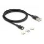 USB kabelis DeLOCK 88165 1 m USB A juodas