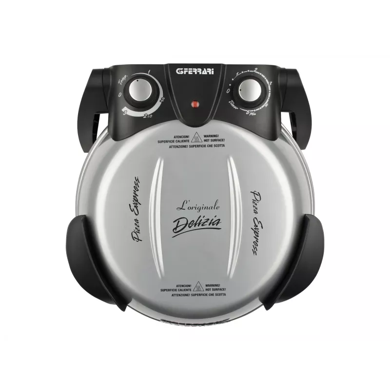 Picos kepimo aparatas G3FERRARI Delizia 1200 W, akmeninis kepimo paviršius, max 400°C, 31 cm pica, laikmatis, termostatas