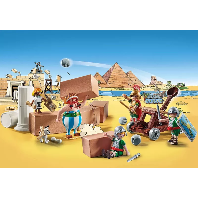Playmobil 71268 Asterix: Edifis ir mūšis prie rūmų – veikiantis romėnų katapultas