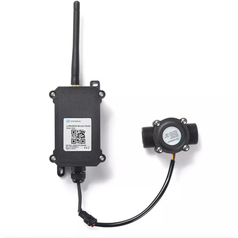 Vandens srauto matuoklis DRAGINO SW3L-EU868 G1/2 DN15 — LoRaWAN, G1/2 jungtis, DN15