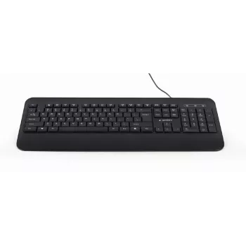 Gembird KB-UML-03 klaviatūra, multimedija, USB, ENG, juoda