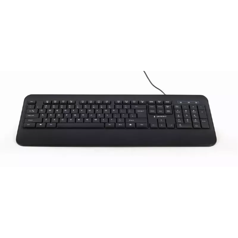 Gembird KB-UML-03 klaviatūra, multimedija, USB, ENG, juoda