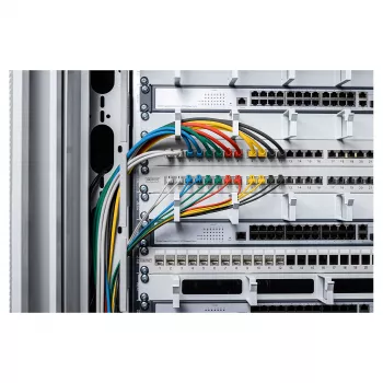 Jungiamasis kabelis DIGITUS CAT 6 U-UTP Slim 0,5 m, mėlyna, 10 vnt. pakuotė