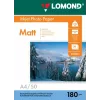 Lomond fotopopierius rašaliniams spausdintuvams matinis 180 g/m² A4, 50 lapų