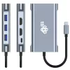 HUB 8v1 adapteris USB-C HDMI x2 USB VGA RJ45 PD