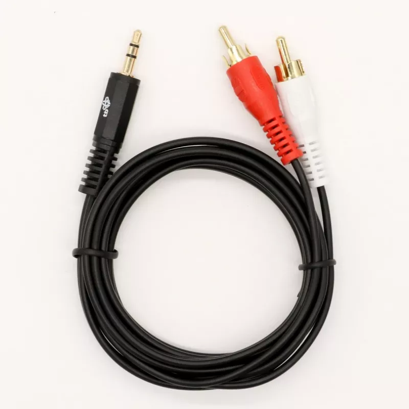 TB Laidas 3,5mm MiniJack - 2x RCA M/M 1,5m (AKTBXAJ2RCA150B)