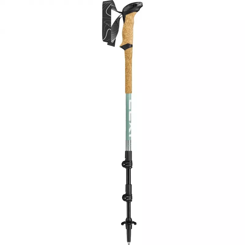 Leki Makalu Lite reguliuojamos trekkingo lazdos 90–125 cm, pilkai žalios