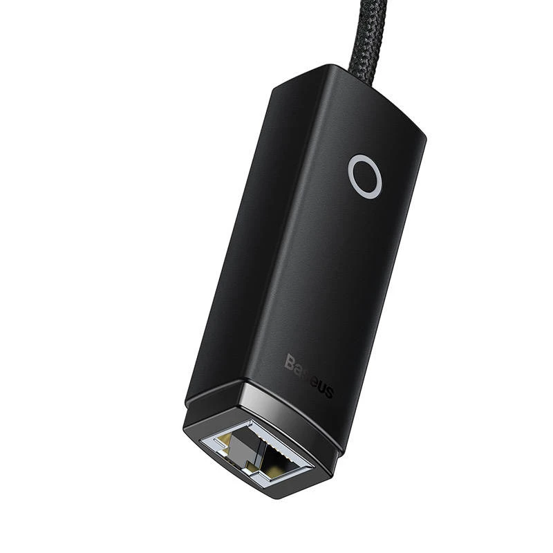 Tinklo adapteris Baseus Lite Series USB-C į RJ45 (juodas)