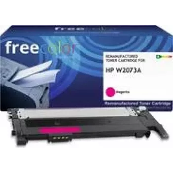 Kasetė su toneriu FREECOLOR K18909F7, suderinama su HP, rausvai raudona (Magenta), 1 vnt., išeiga apie 1000 puslapių