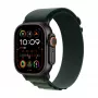 APPLE Watch Ultra 2 GPS + Cellular 49mm juodas titano korpusas su tamsiai žaliu Alpine Loop dirželiu - didelis