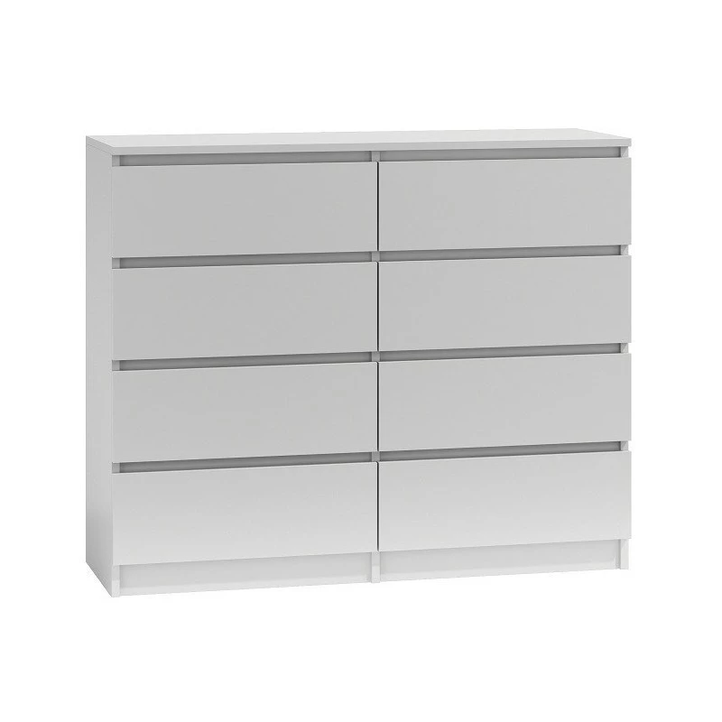 Topeshop M8 120 BIEL komoda