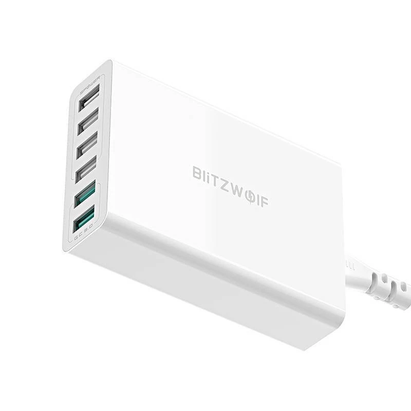 BlitzWolf BW-S15 60 W USB įkroviklis su 6 prievadais