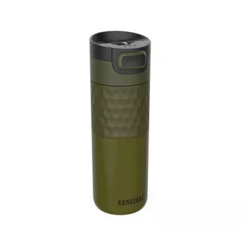 Termo puodelis Kambukka Etna Grip 500 ml, nerūdijančio plieno vakuuminis, sandarus, žalias, 7,1 cm skersmuo