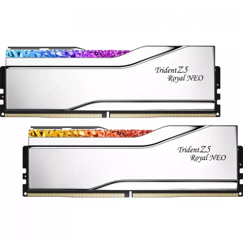 G.Skill Trident Z5 Royal NEO RGB EXPO 32GB (2x16GB) DDR5 PC5-48000C28 6000MHz - Sidabrinis