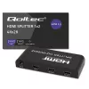 Qoltec 51797 Aktyvus HDMI skirstytuvas 2 x HDMI 4K x 2K | 6Gb/s | 60Hz